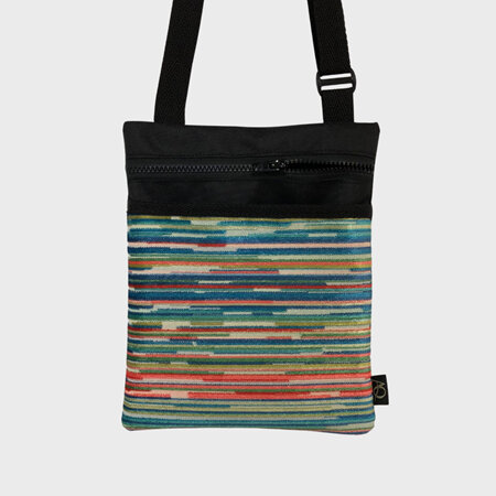 Dory Medium fabric bag - fun stripes