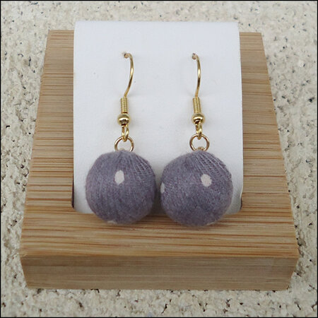 Dotted Earrings - Purple