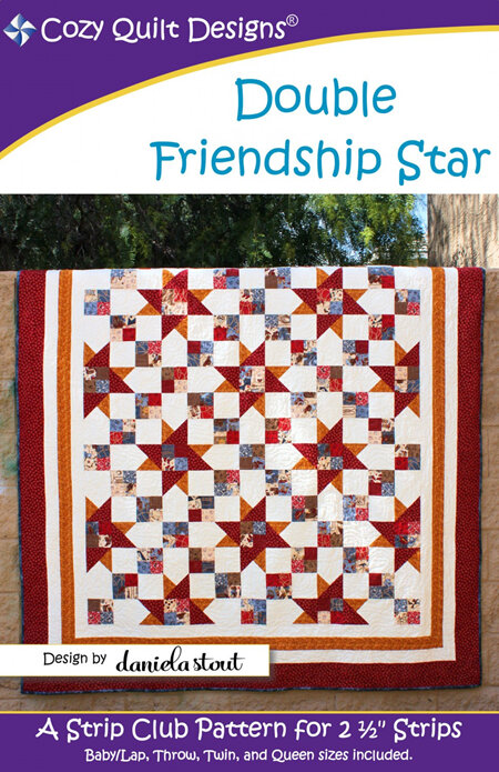 Double Friendship Star Quilt Pattern from Cozy Quilt Designs