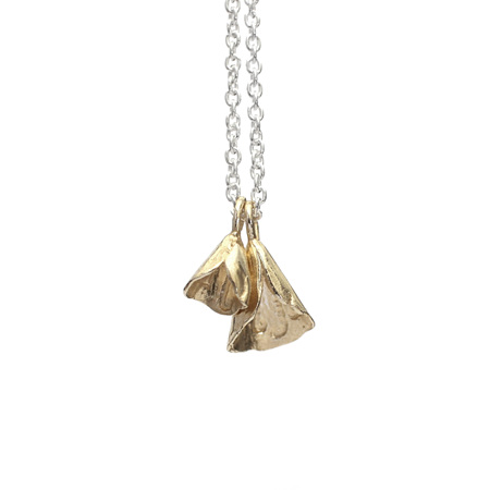 Double Kowhai Bell Necklace