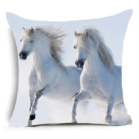Double White Beauty Cushion Cover