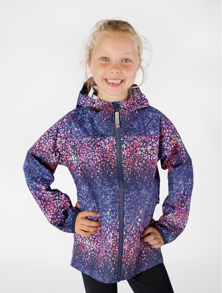 Downpour rainshell therm outdoor blossom kids seam sealed