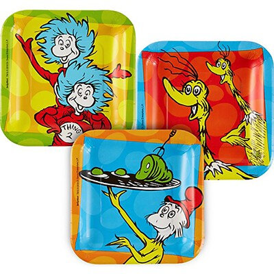 Dr. Seuss plates x 8
