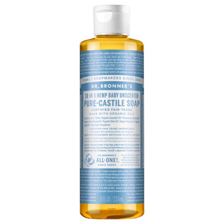 DR BRONNER'S 18IN1 SOAP - BABY UNSCENTED 237ML