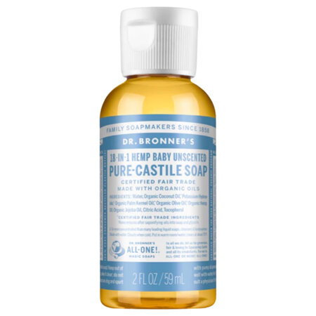 DR BRONNER'S 18IN1 SOAP - BABY UNSCENTED 59ML