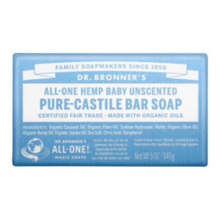 DR BRONNER'S ALL-ONE BAR SOAP  - BABY UNSCENTED