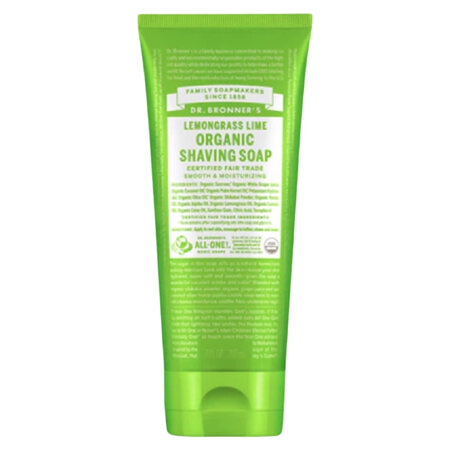 DR BRONNER'S SHAVING SOAP - LEMONGRASS LIME 207ML