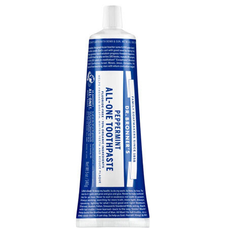 DR BRONNER'S TOOTHPASTE - PEPPERMINT 140G