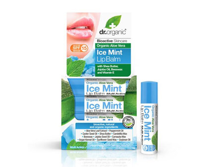 Dr Organic Aloe Vera & Ice Mint Lip balm