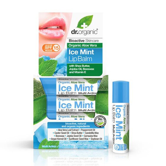 Dr Organic Aloe Vera & Ice Mint Lip balm