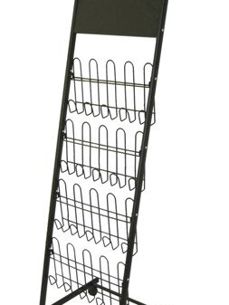 DR1005 A4 x 8, black powder coated frame with plastic coated wire shelves