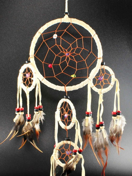 Dreamcatcher 12cm Natural with Wood Accent