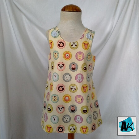 Dress, size 2 – Animal Faces