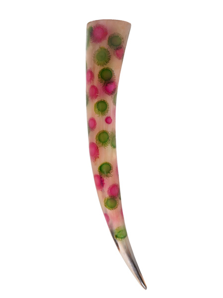 Drinking Horn Type 12 - With Pink and Green Spots