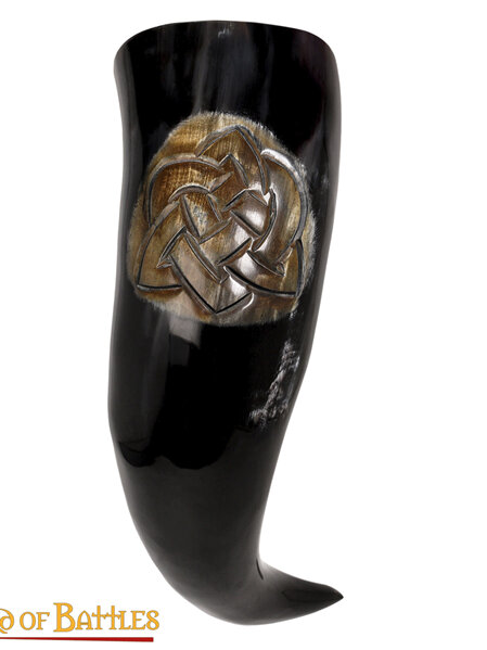 Drinking Horn Type 13 - Celtic Knot Pattern