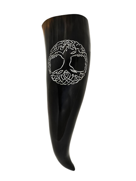 Drinking Horn Type 64 - Drinking Horn with Yggdrasil (Norse Tree of Life)