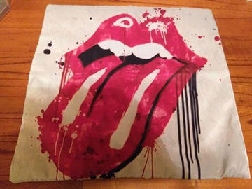 Dripping Lips Cushion Cover