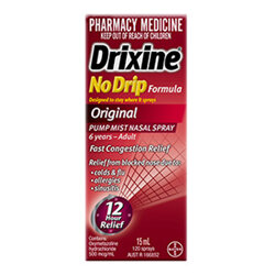 Drixine No Drip Formula Original Nasal Spray 15mL