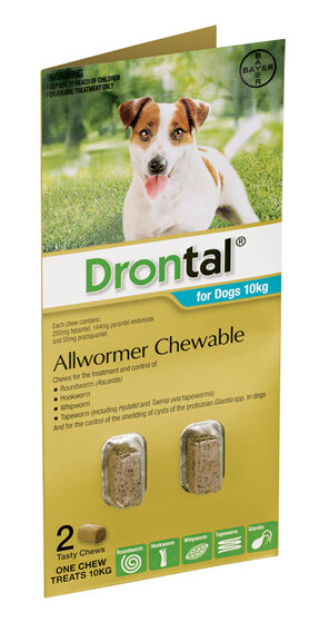 Drontal® Allwormer Chewable for Dogs 10kg or 35kg