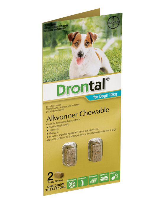 Drontal® Allwormer Chewable for Dogs 10kg or 35kg