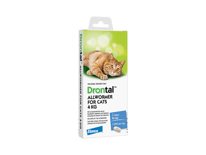 Drontal® Allwormer For Cats 4kg, 2 pack