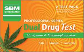 Drug Test Kit - Marijuana and Methamphetamine 2 Pack