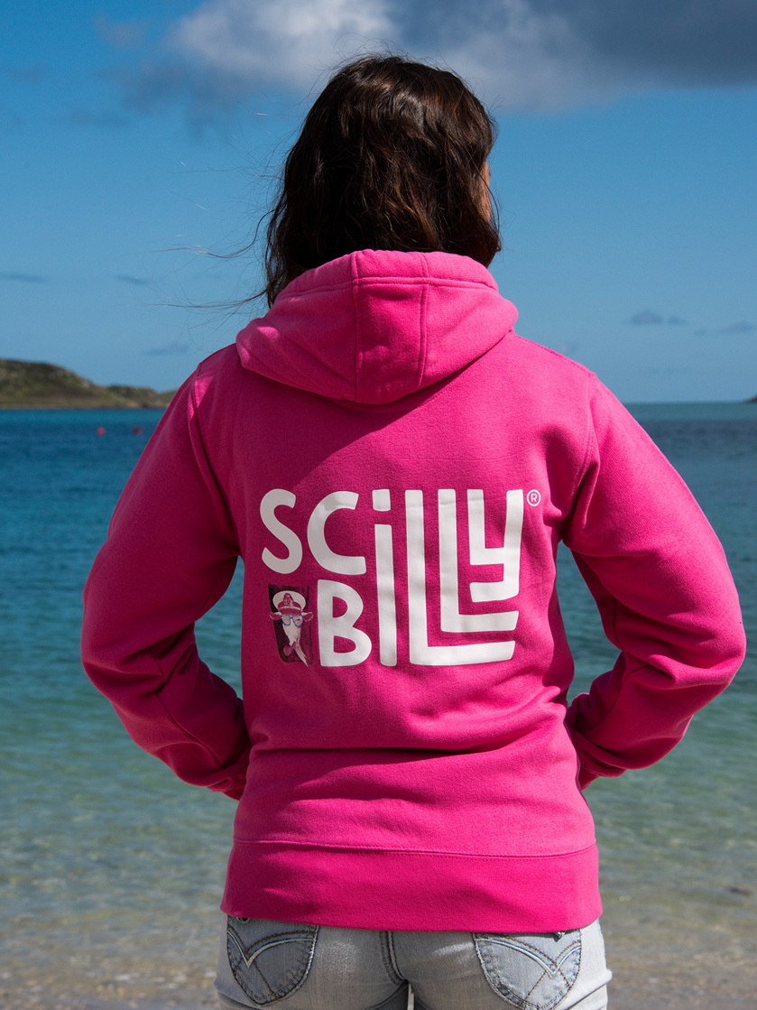 Fuchsia Pink ScillyBilly hoodie