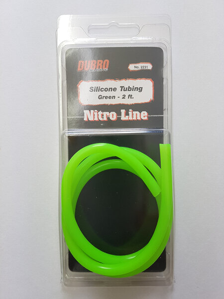 Dubro Silcone Fuel tubing GREEN 2FT