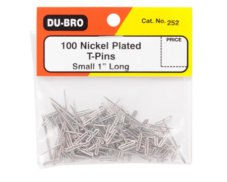 Dubro T-Pins 1' 100 Piece #252