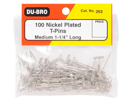 Dubro T-Pins 1.25' 100 Piece #253