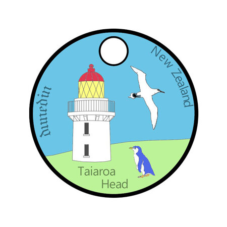 Dunedin Taiaroa Head Lighthouse Pathtag (3 Pack)