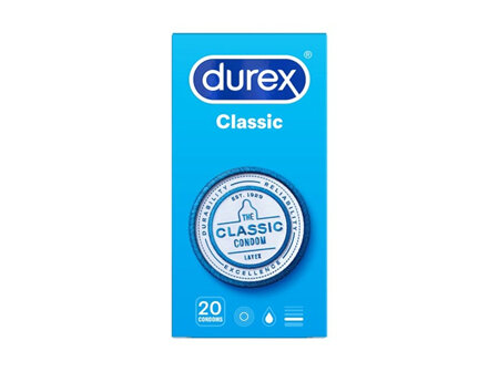 DUREX Classic Condoms 20pk