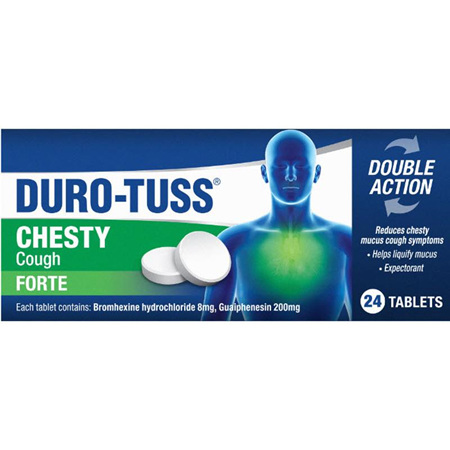 Duro-Tuss Chesty Cough Forte Tablets, 24 Pack