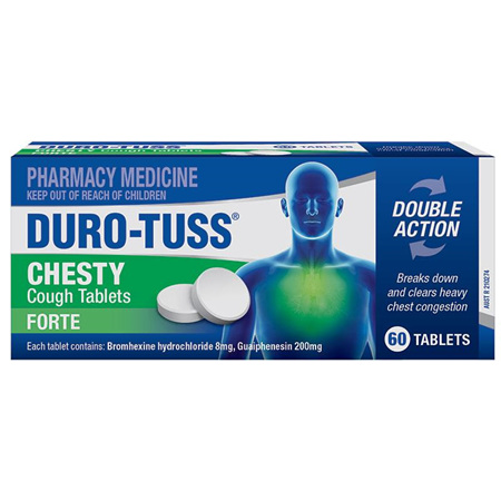 Duro-Tuss Chesty Cough Forte Tablets, 60 Pack