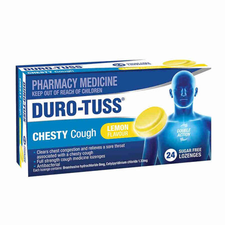 Duro-Tuss Chesty Cough Loz Lemon 24s