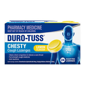 Duro-Tuss Chesty Cough Sugar Free Lozenges Lemon