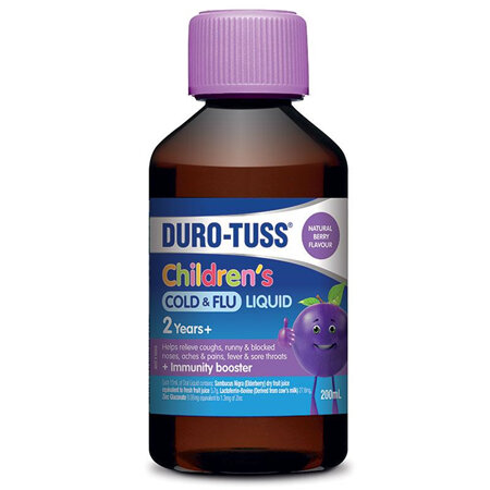 Duro-Tuss Children's Cold and Flu Liquid 200mL