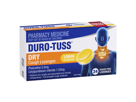 Duro-Tuss Dry Cough Loz Lemon 24s