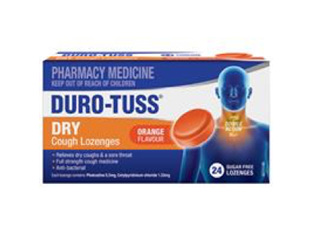 DURO-TUSS Dry Cough Lozenge Orange 24