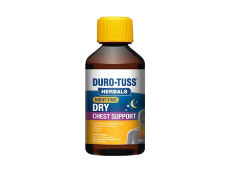 Duro-Tuss Herbals Night Time Dry Chest Support 200ml
