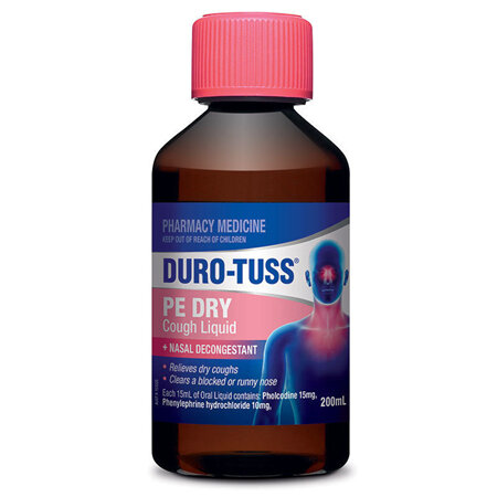 Duro-Tuss PE Dry Cough Plus Nasal Decongestant 200ml