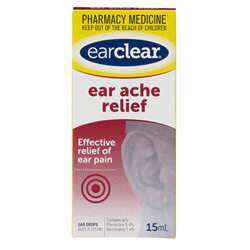 EAR CLEAR EAR ACHE DROPS 15ML