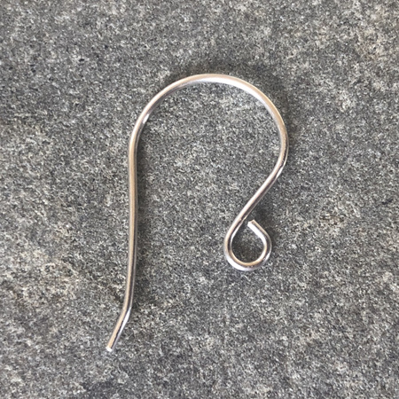 Earring hooks - .8mm - sterling silver - large