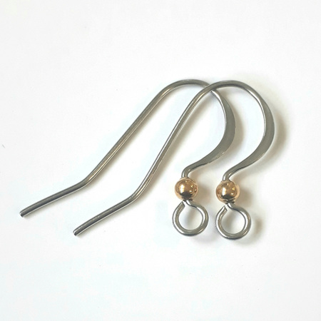 Earwire - Stainless Steel and Gold