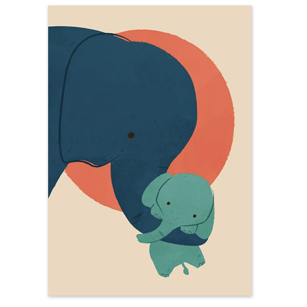 East End Prints - Baby Elephant - Card