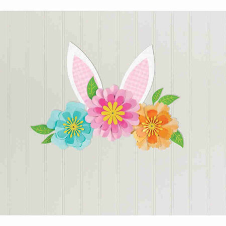 Easter Bunny ears & flower wall decorating