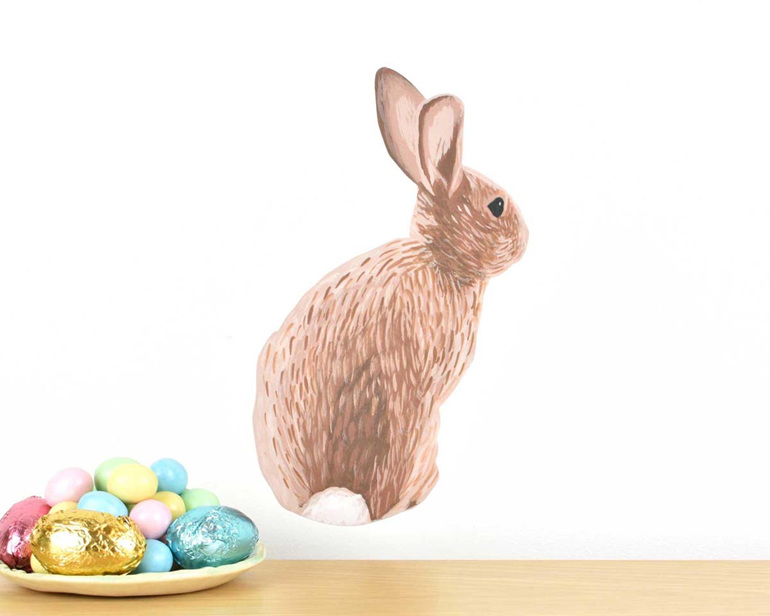 Easter bunny wall decal