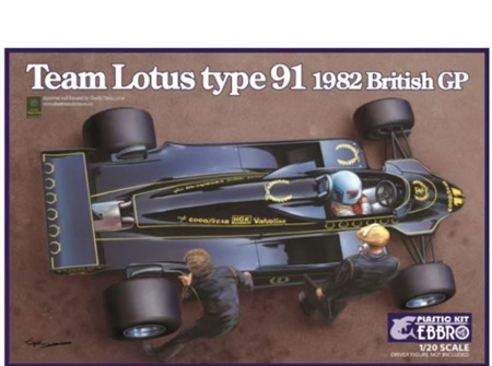 Ebbro 1/20 Team Lotus Type 91 1982 British GP (EBB20012)