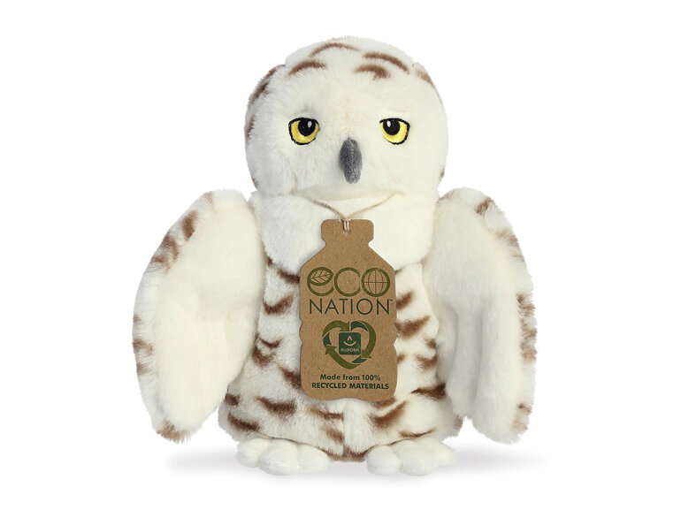 Eco Nation Snowy Owl 20cm soft toy plush kids gift hedwig harry potter