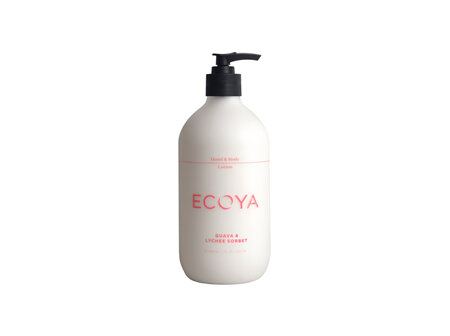 Ecoya Hand & Body Lotion - Guava & Lychee 450ml